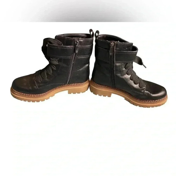 Sam & Libby black combat boots size 7 - Picture 2 of 8